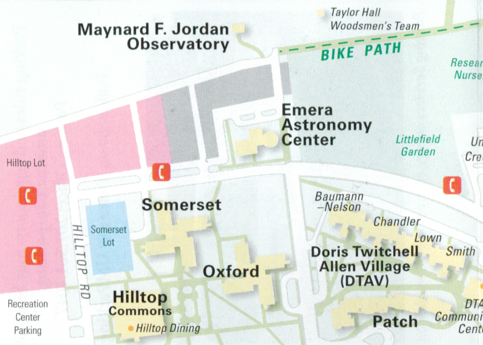 Emera Astronomy Center on Campus Map